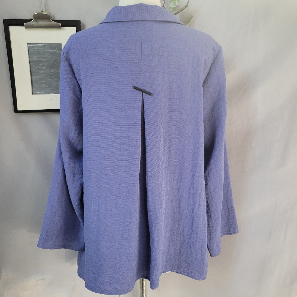 Habitat Clothes to Live Textured Button Front Cardigan Jacket Purple L - Picture 2 of 15